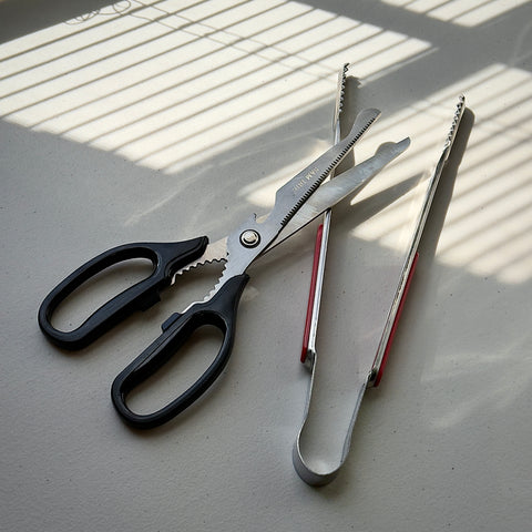 Busan BBQ Scissors and Tongs Set